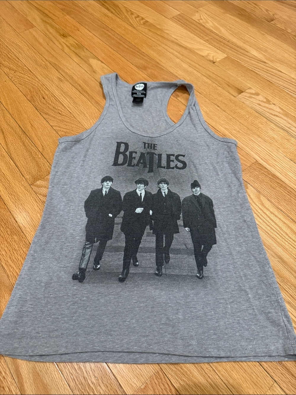 The Beatles Grey Graphic Tank Top